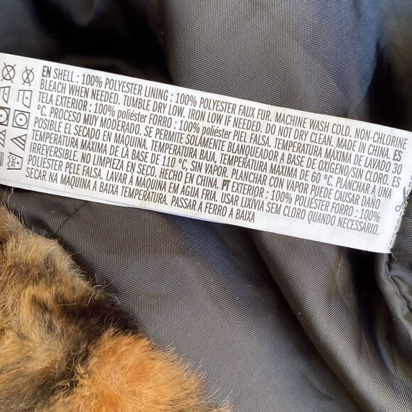 Forever 21 Faux Fur Leopard & Snakeskin Print Moto Style Cropped Jacket - Picture 7 of 7